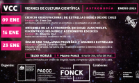 El Museo Fonck te invita a los Viernes de Cultura Científica de enero dedicados a la “Astronomía”