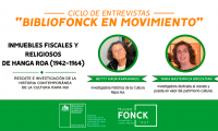 Ciclo de entrevistas “BiblioFonck en Movimiento”: Betty Haoa Rapahango y Tania Basterrica Brockman.