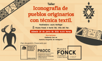 Taller textil sobre iconografía de pueblos originarios en el Museo Fonck