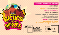 Anímate a participar en el taller de Museo Fonck: “Bichos: pequeños héroes del planeta” Anímate a participar en el taller de Museo Fonck: “Bichos: pequeños héroes del planeta”